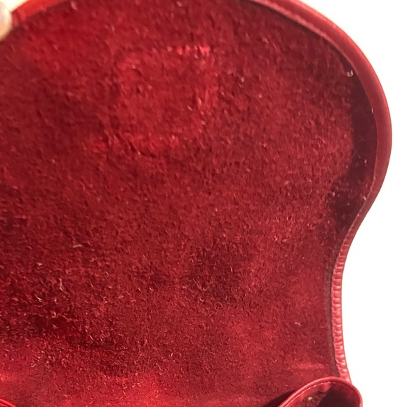 Vintage red leather unisex backpack - Picture 11 of 11